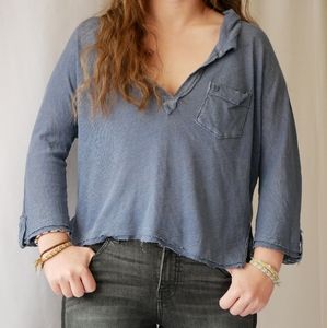 Free People V neck long sleeve